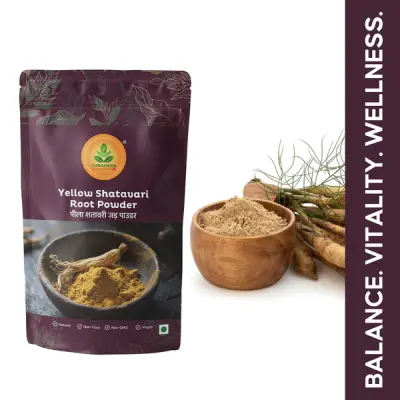 Yellow Shatavari Root Powder  Womens Wellness & Hormonal Balance  CuroHerb