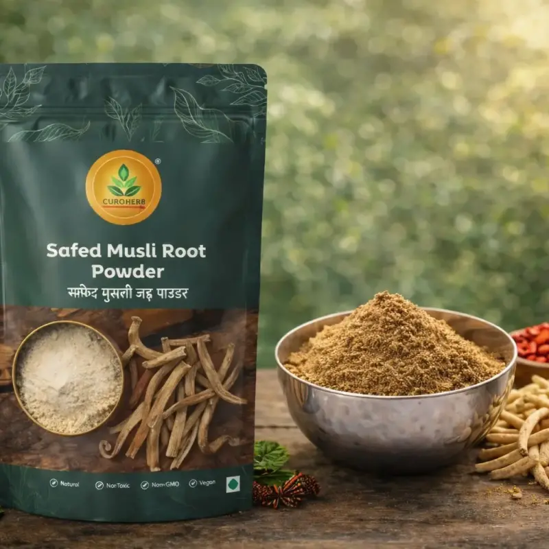 Safed Musli Root Powder Strength & Vitality CuroHerb